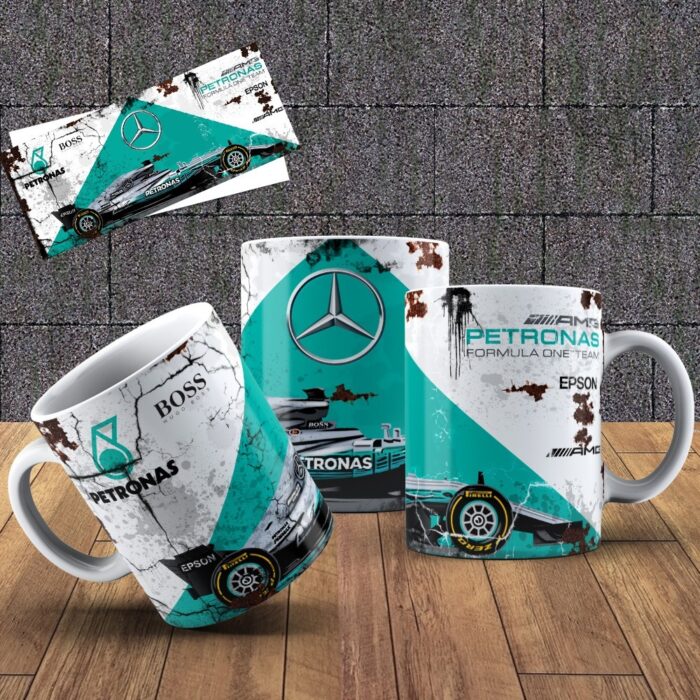 Hrneček s motivem Formule – Mercedes