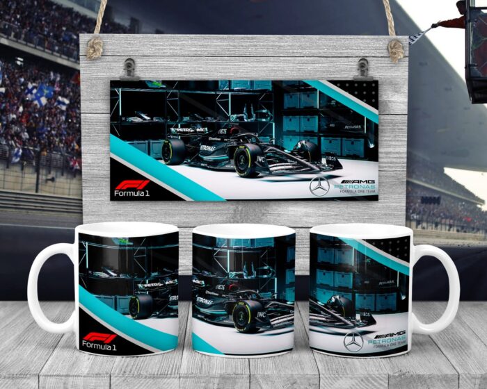 Hrneček s motivem Formule – Mercedes 2