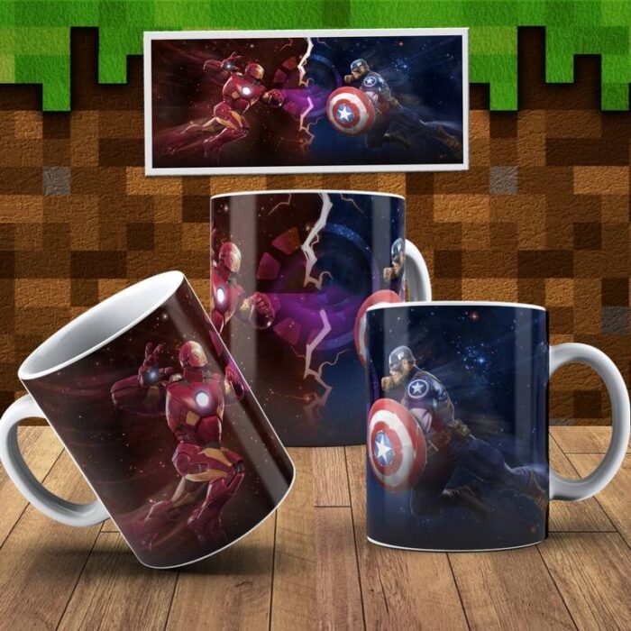Hrneček s motivem hry Captain America 1