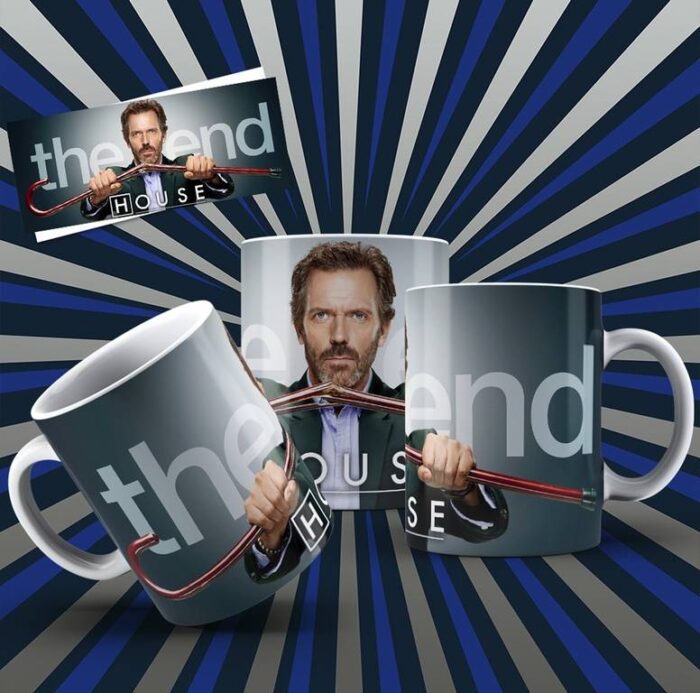 Hrneček s motivem ze seriálu  Dr. House 1