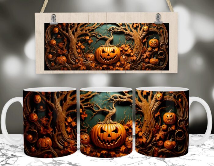 Halloweenský hrneček-  X141